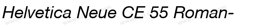 Helvetica Neue CE 55 Roman字体转换